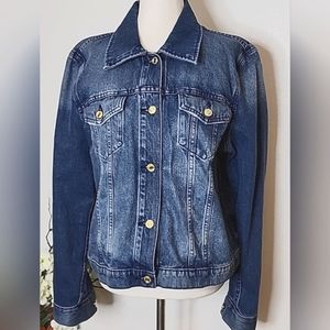 MICHAEL Michael Kors Denim Full Front Button Jean Jacket - XL